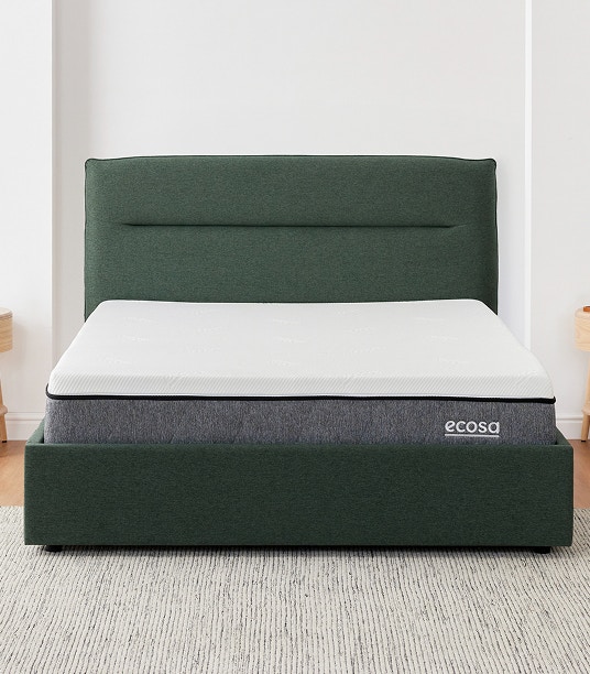 luna storage bed frame evergreen