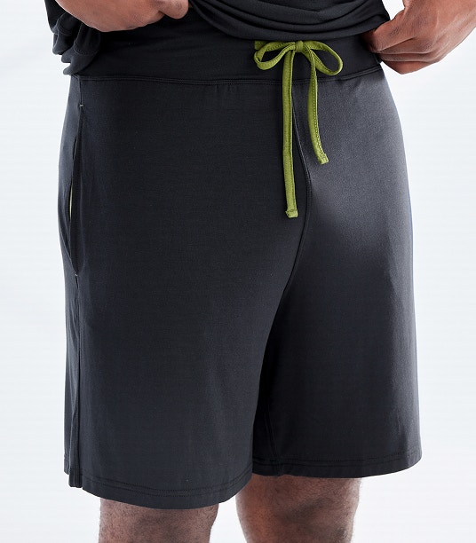 mens dream soft sleep short black