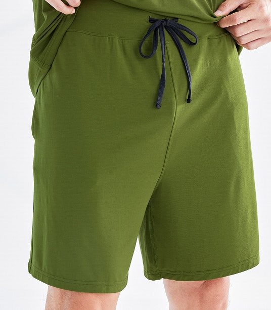 mens dream soft sleep short olive