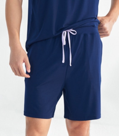 mens modal sleep short navy