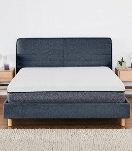 nova bed frame indigo