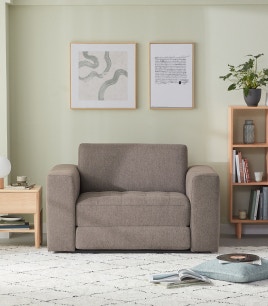 rio armchair sofa bed latte