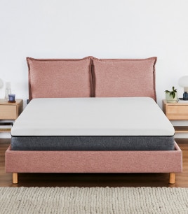 sierra bed frame pink clay