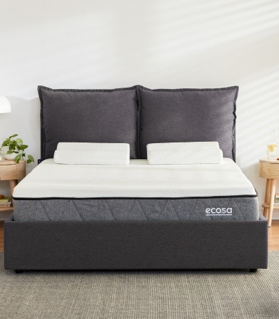 sierra storage bed frame charcoal