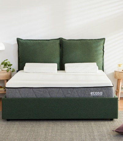 sierra storage bed frame evergreen