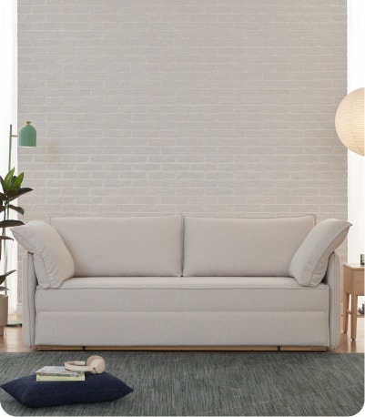 bower sofa bed calico white