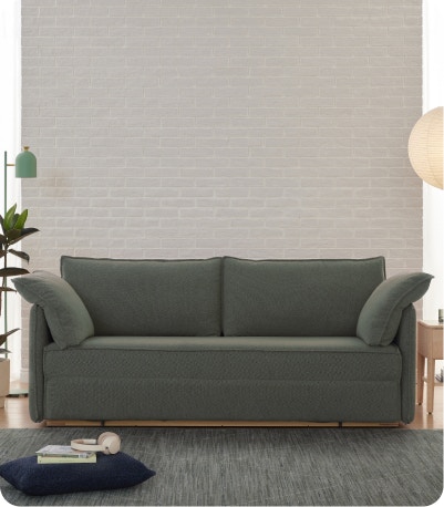 bower sofa bed eucalyptus green