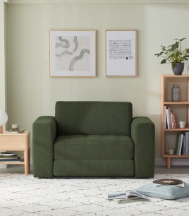 rio armchair sofa bed ivy green