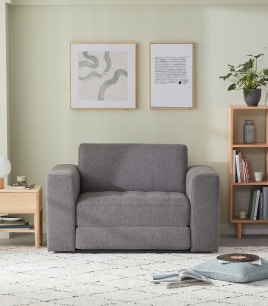 rio armchair sofa bed winter grey