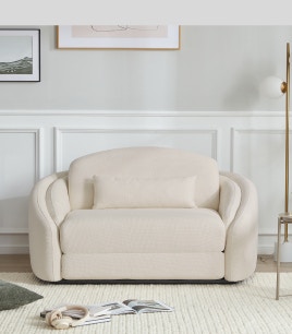 vienna armchair sofa bed vanilla