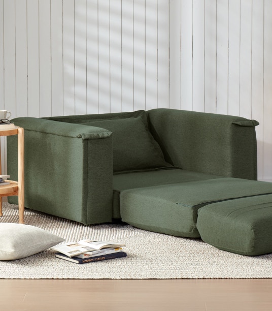 sydney armchair sofa bed evergreen 02