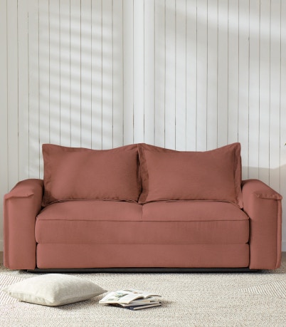 sydney sofa bed pink clay