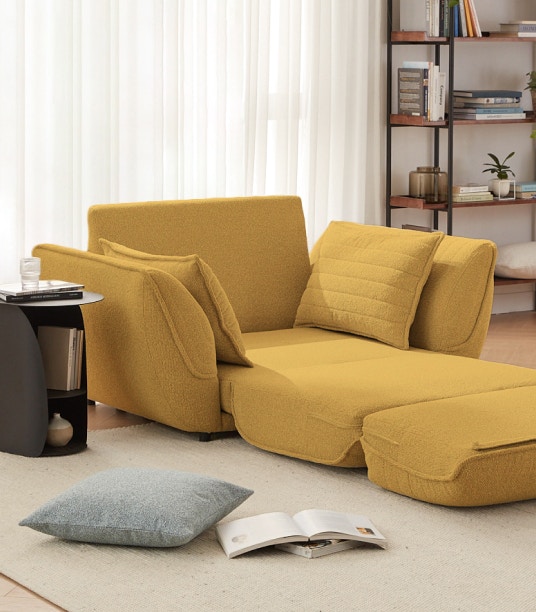 tokyo armchair sofa bed marigold 02