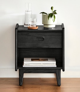 urban bedside table black