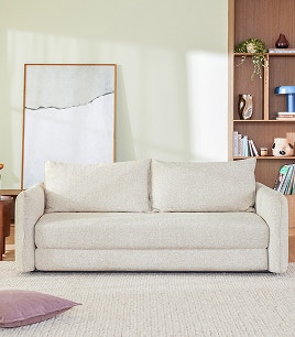 willow sofa bed honey beige