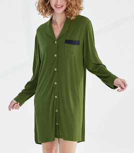 womens dream soft night shirt olive