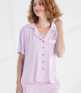 womens dream soft short sleeve sleep shirt lavender