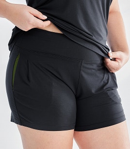 womens dream soft sleep short black