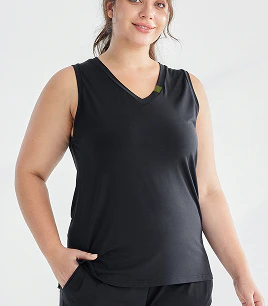 womens dream soft sleep tank black