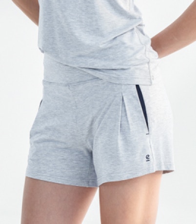 womens modal sleep short grey marle