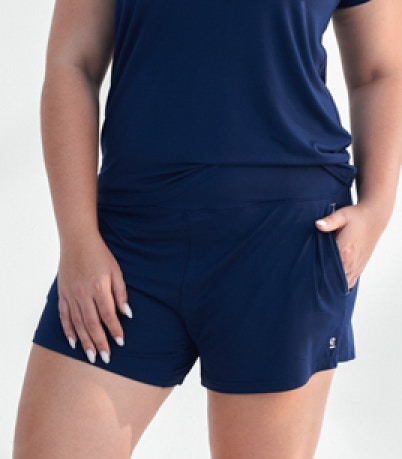 womens modal sleep short navy