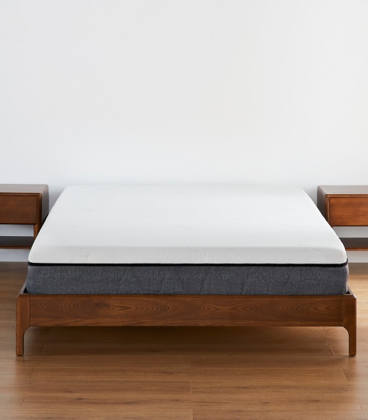 zen bed base walnut