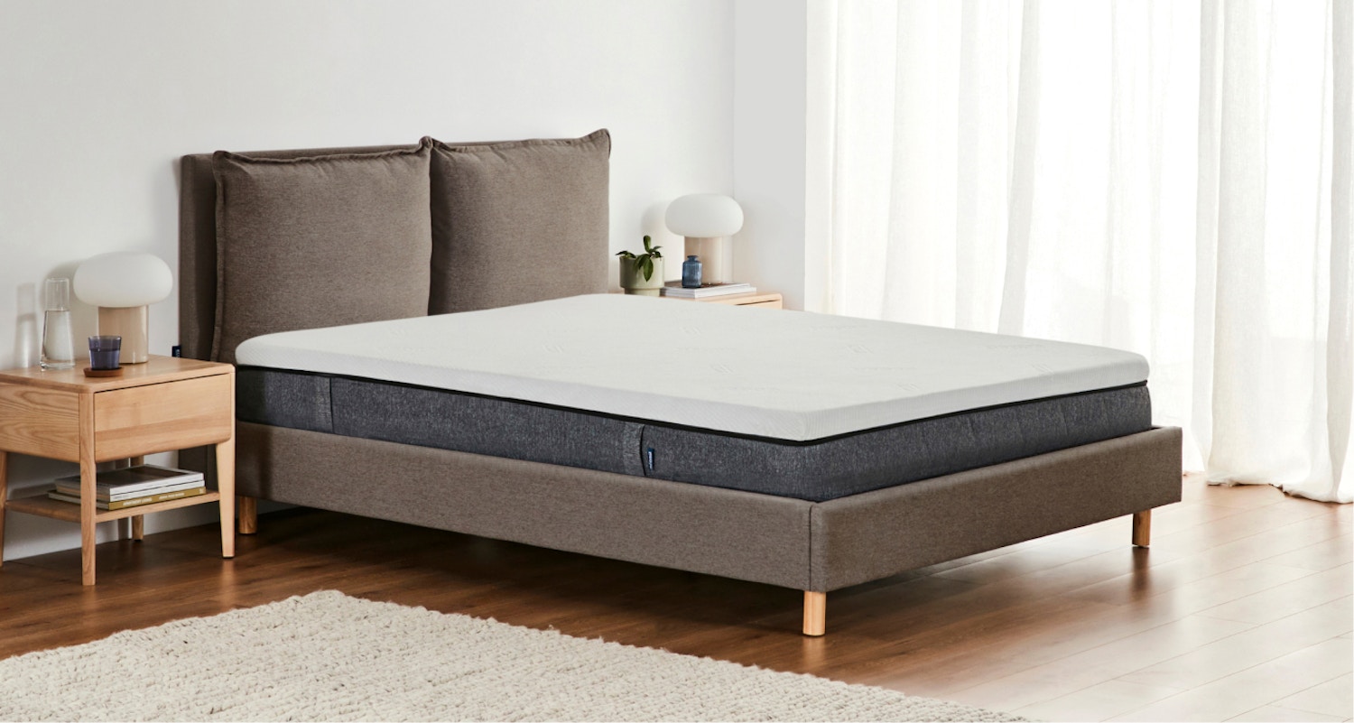 (Cocoa) Queen Size Sierra Style Sierra Cushioned Bed Frame King