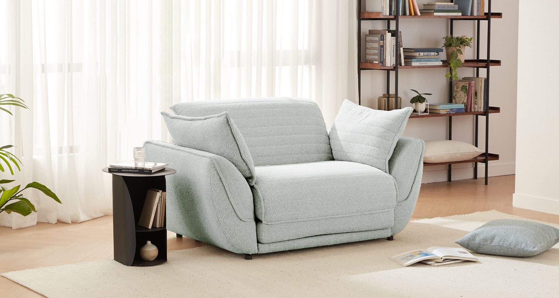 tokyo armchair artic blue 2