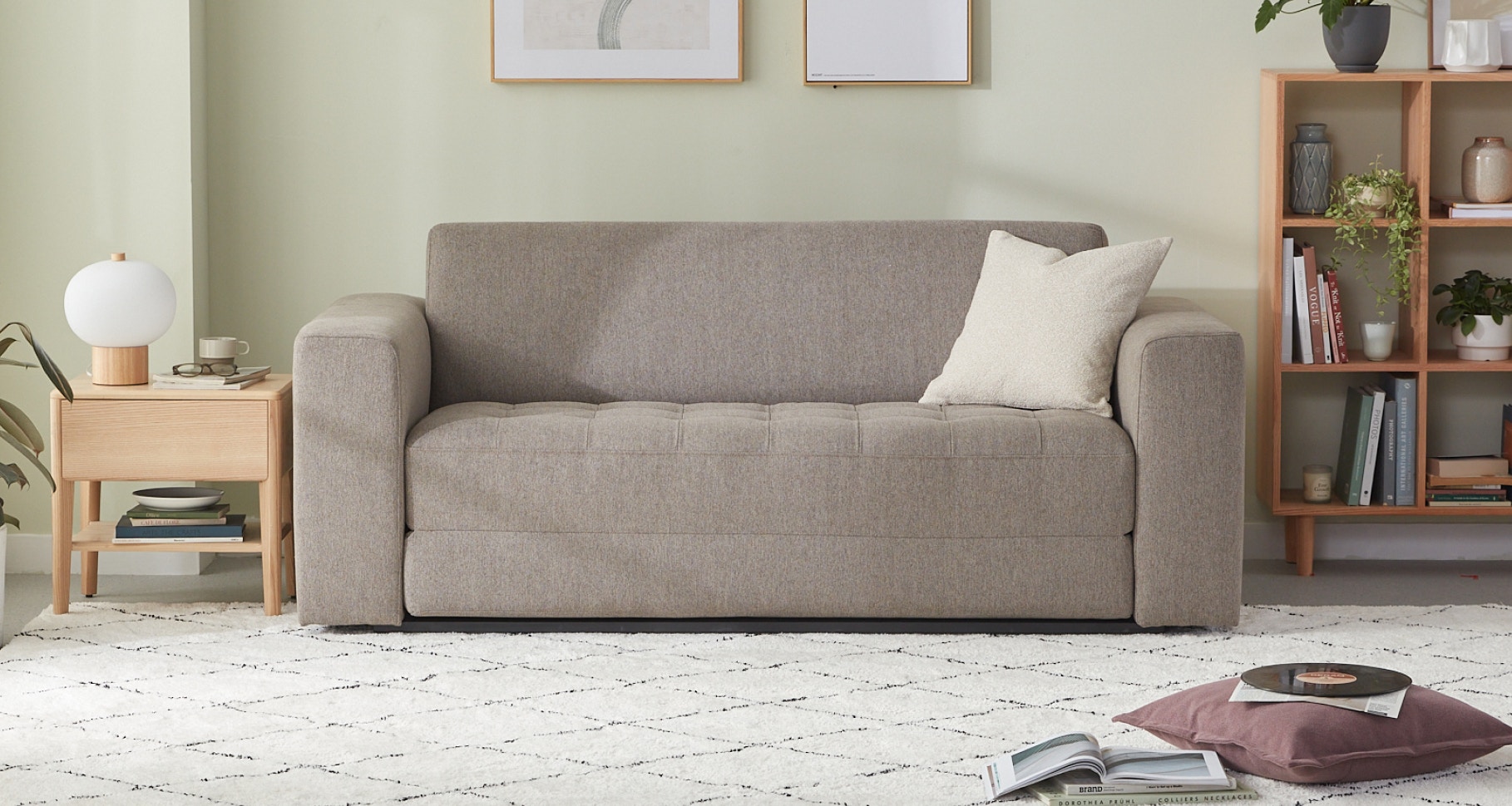 rio sofa bed latte 1