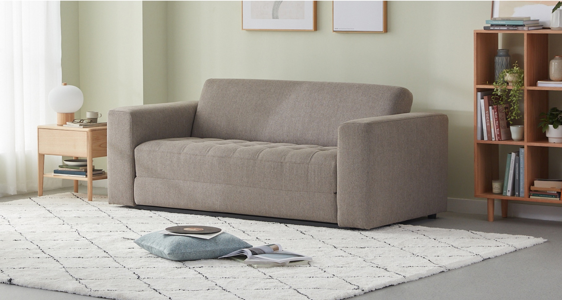 rio sofa bed latte 2