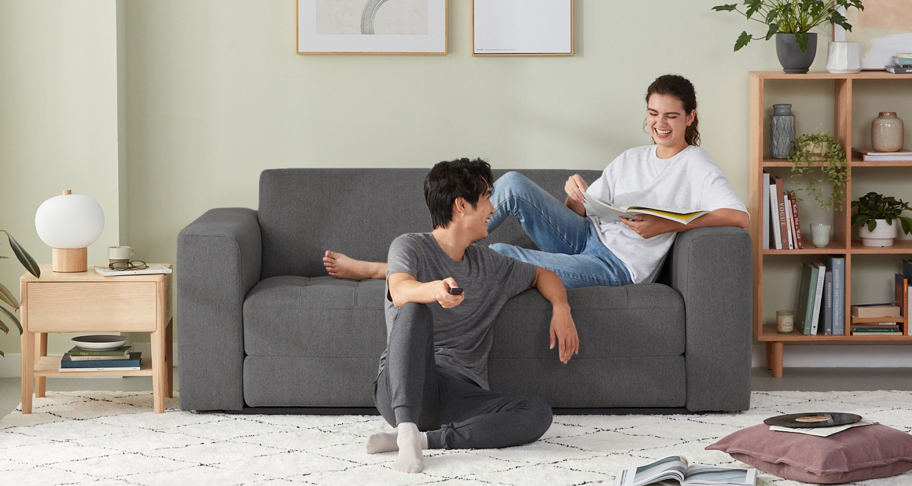 rio sofa bed winter grey 1