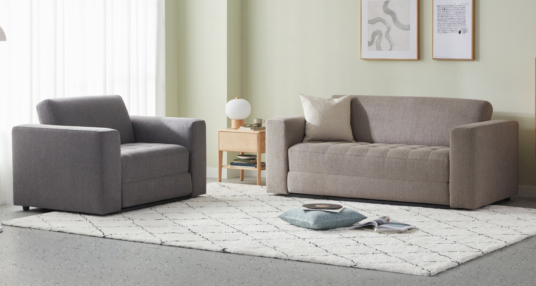rio sofa bed winter grey 5