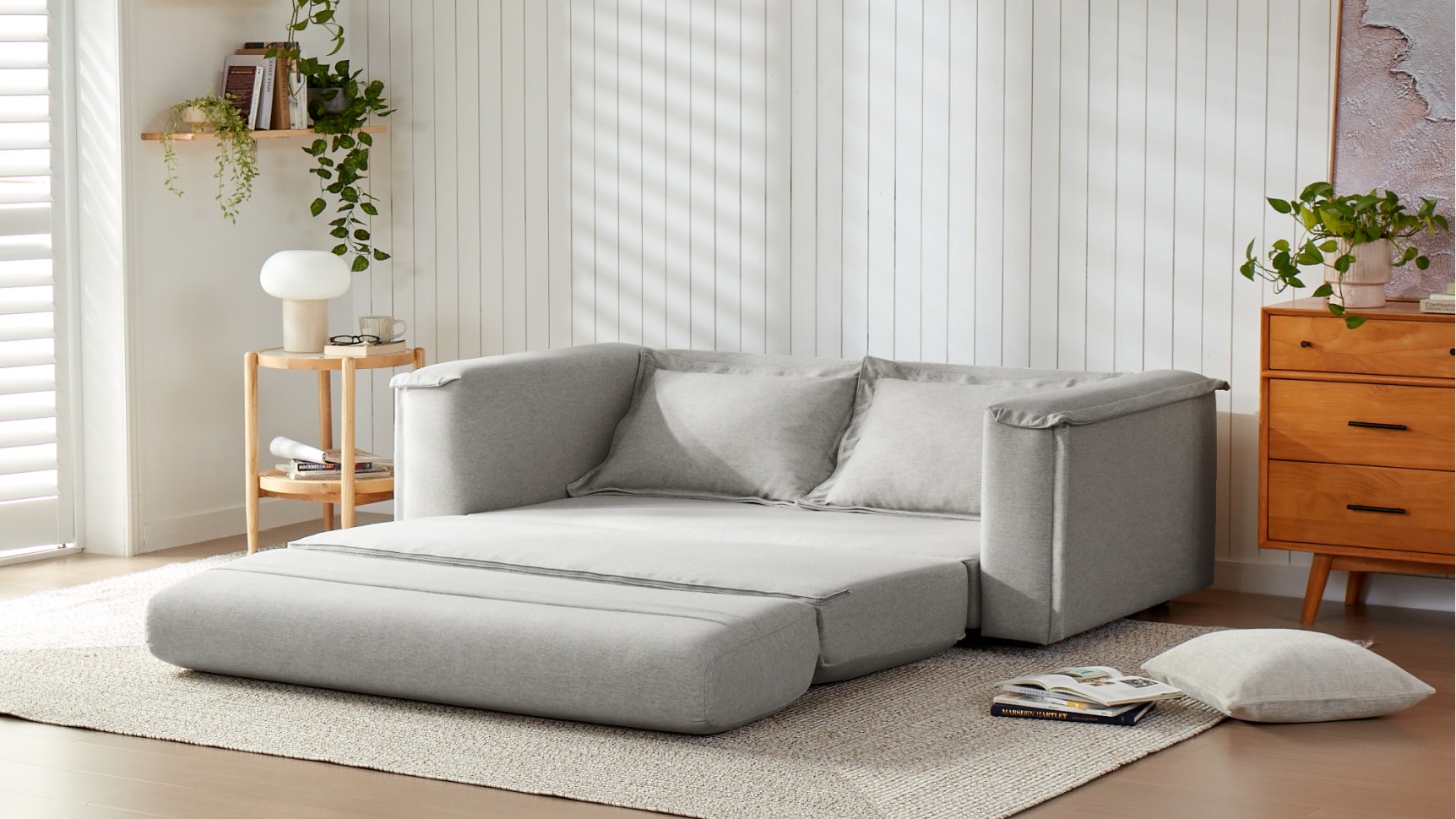sydney sofa bed dove grey 3