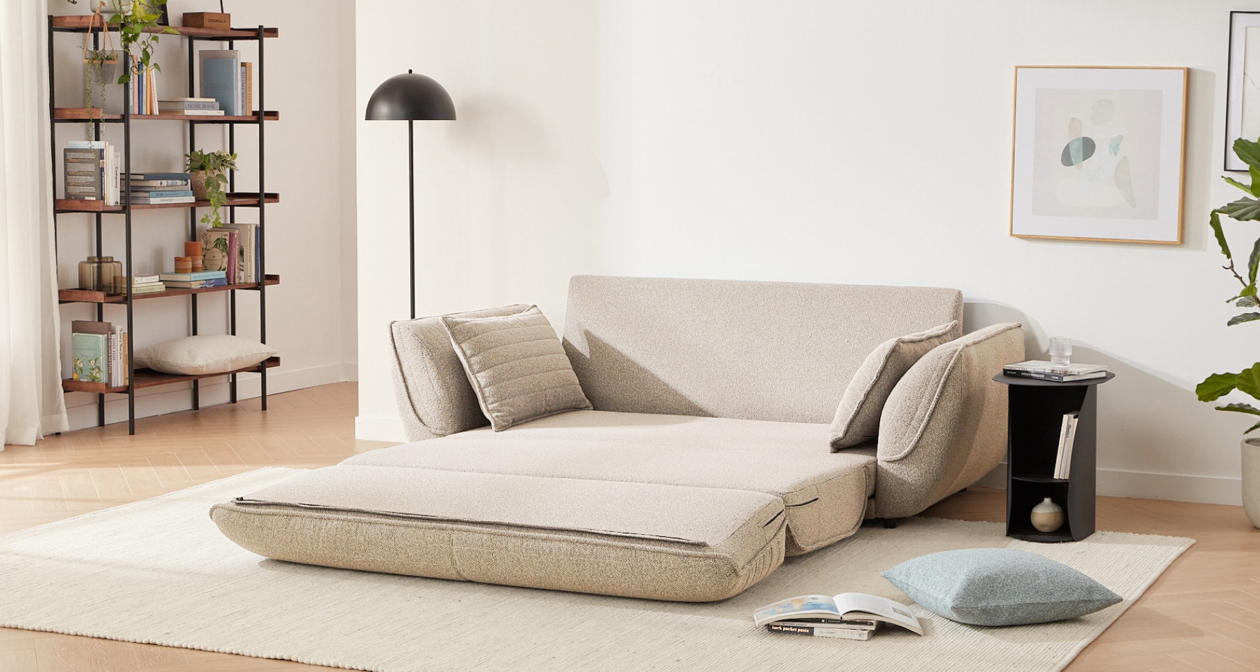 tokyo sofa bed sandy beige 3